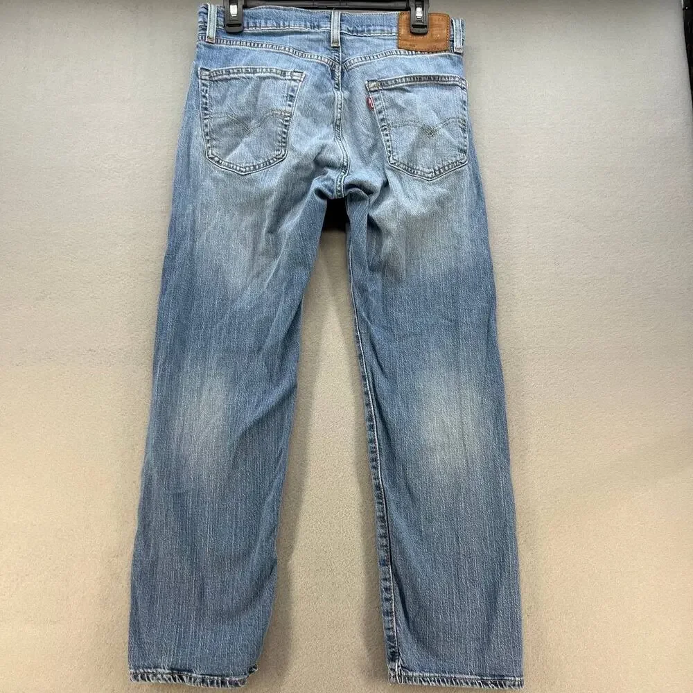 Levi's Men's 505 Premium Denim Jeans Straight Size W32 x L32 Big E - Picture 8 of 15